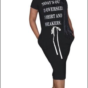 Oversized shirt and sneakers dress